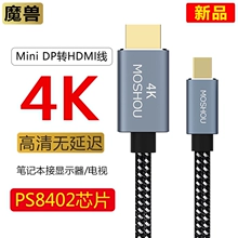 魔兽Mini DP转HDMI线笔记本电脑连接电视投影高清视频线4K@60Hz