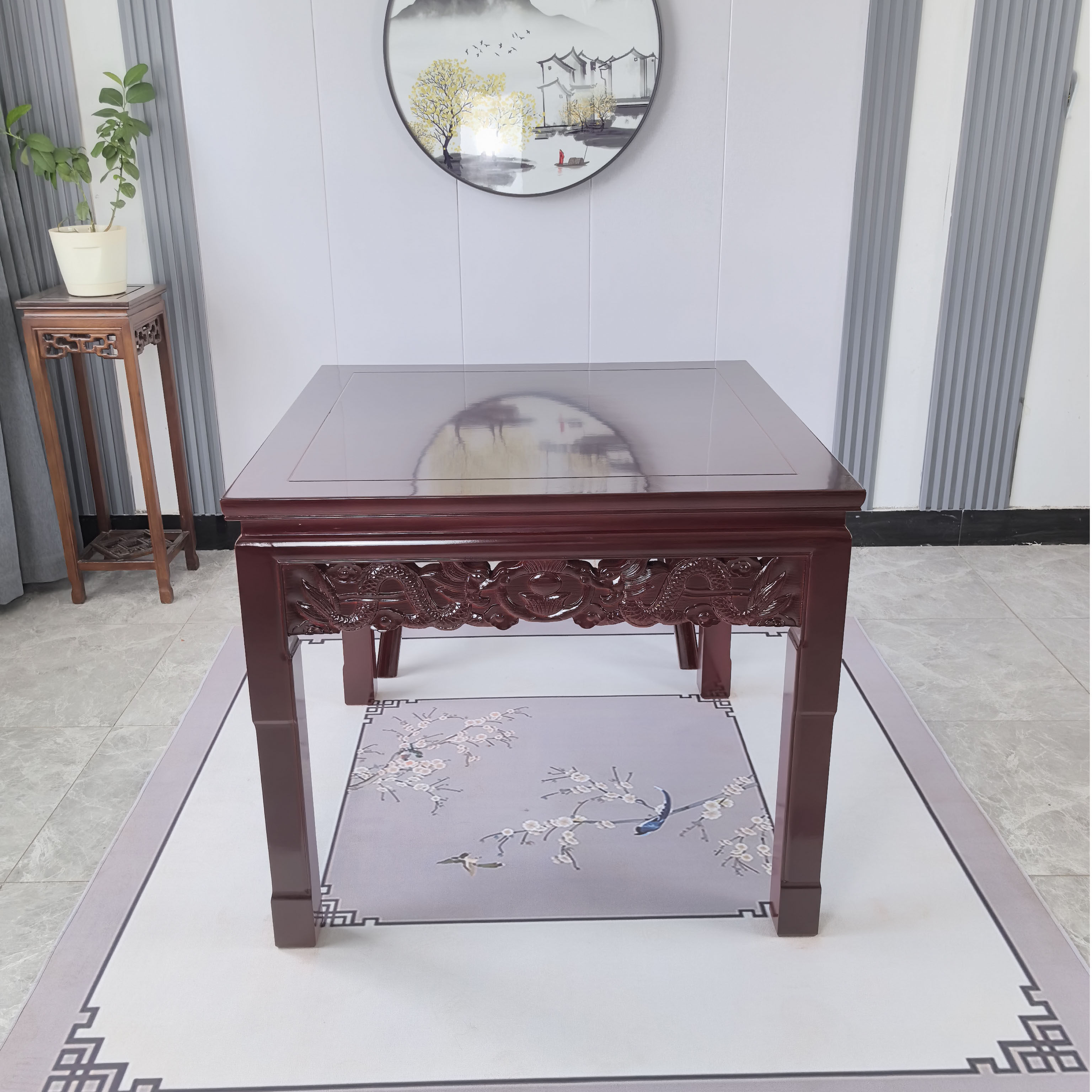 八仙桌 木板桌 餐桌 明清仿古方桌 传统方桌