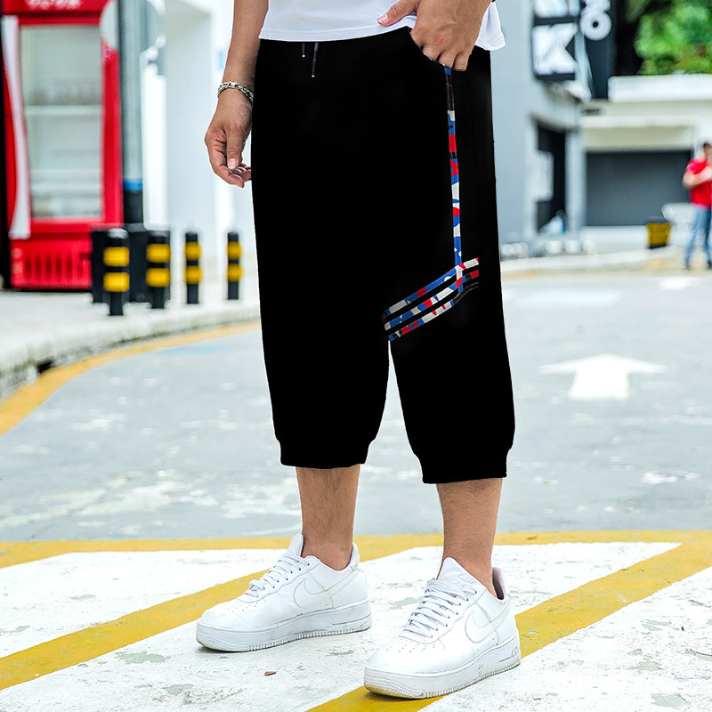 夏季男士大码300斤胖子七分裤薄款宽松短裤男肥佬加肥加大号马裤在类目 男装, 休闲裤中 - 来自Buy2taobao.com提供专业的淘宝代购服务
