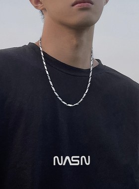 潮牌百搭项链男嘻哈风链子男士装饰女生锁骨链欧美高街配饰酷