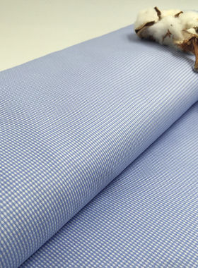 【Taylor Tailor】衬衫定制 蓝色格子纯棉衬衣修身工作服量身定做