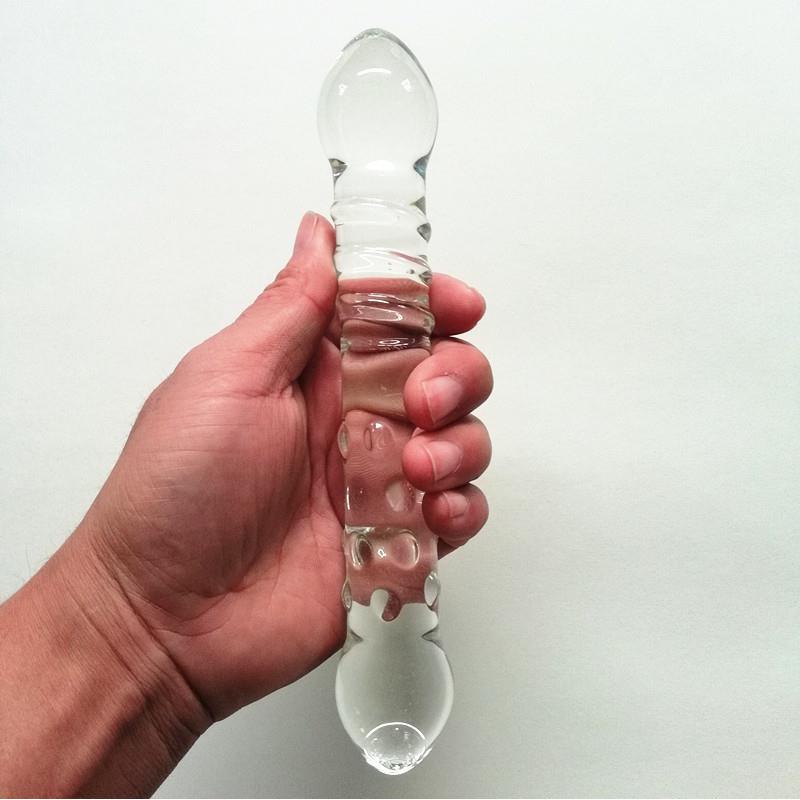 双头玻璃按摩棒 玻璃私密茎双头龙 双头按摩棒抚慰器具玻璃棒耐高