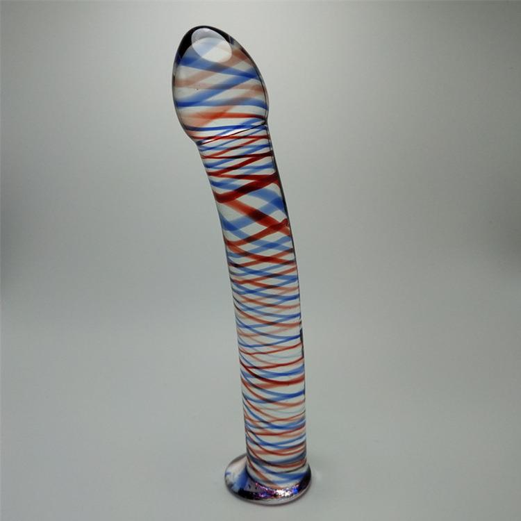 细腻直销外贸热销抚慰按压器具水晶玻璃按摩棒耐高温穴位器玻璃按