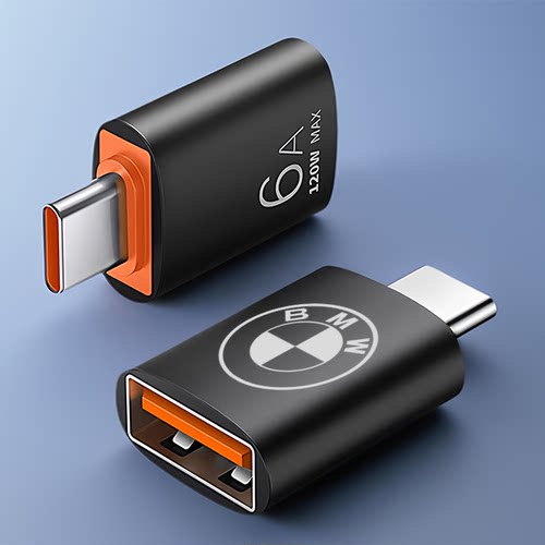 适用25-26款宝马X3手机充电线typec口转USB接头X1转换器配件