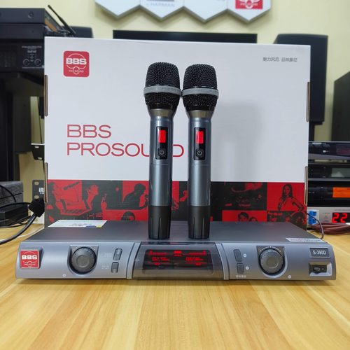 BBS S-390D无线话筒一拖二麦克风舞台KTV专U段防啸叫演卡拉OK家用
