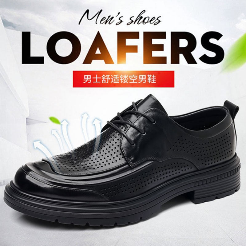 适合夏天的凉鞋男款年轻人2026年爆款男鞋潮纯牛皮商务休闲皮鞋榜