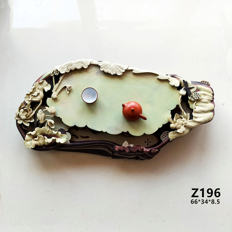 宗正堂梵净山天然紫袍玉带石茶台双带老料封矿原石高端玉茶盘收藏