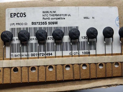 B57235S509M 5欧5R NTC5.0 热敏电阻EPCOS现货 B57235S0509M000
