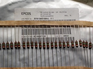 EPCOS爱普科斯 色环电感B78108S1684J 680UH 全新原装 现货