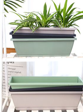耐用塑料长方形特大号花盆种花菜