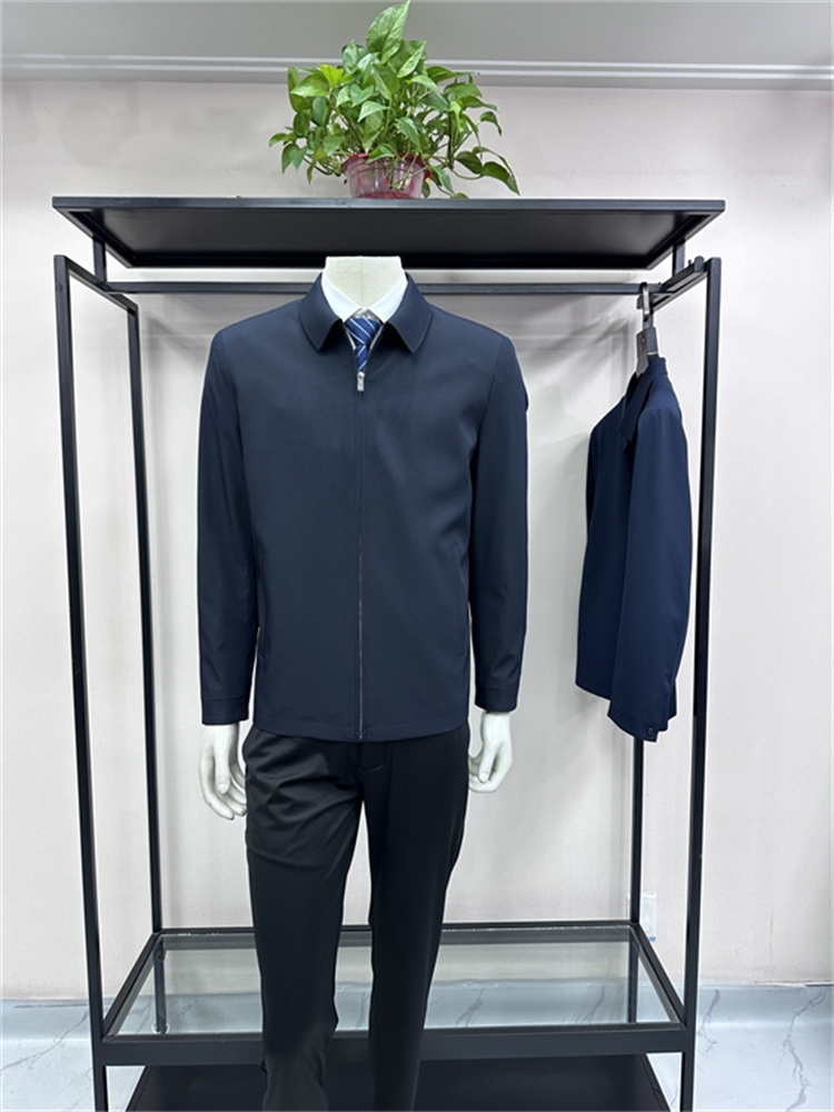 铭盛缘翻领春秋标准三防夹克外套