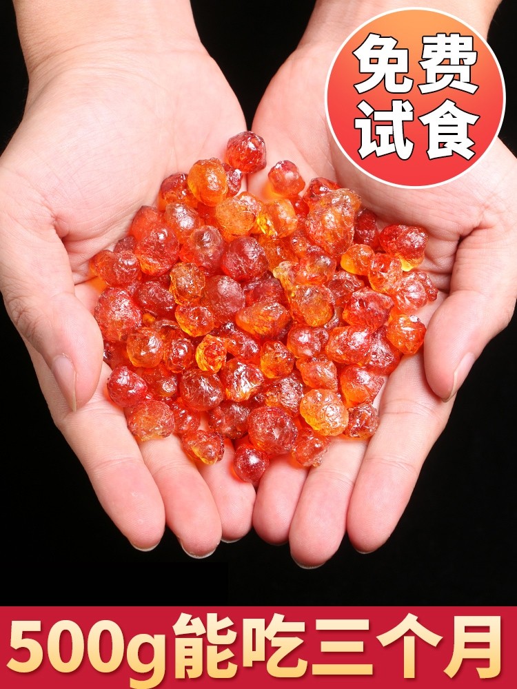 云南天然野生桃胶500g旗舰店正品特级无杂质桃树胶商用桃浆干桃油