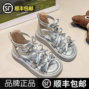 女童凉鞋 户外鞋 小黄鸭童鞋 儿童鞋 子韩系超轻6 12岁儿童防滑透气鞋