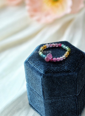 【发财少女】天然碧玺戒指貔貅吞钱高级感小众设计送女友礼物