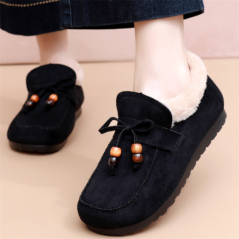 秋冬季老北京布鞋女棉鞋加绒保暖软底防滑工作鞋平底豆豆鞋妈妈鞋,女鞋,乐福鞋（豆豆鞋）,淘宝优惠券,粉丝福利购,淘宝优惠卷