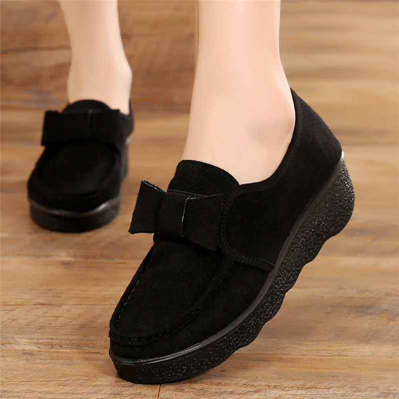 松糕春秋新款蝴蝶结老北京布鞋