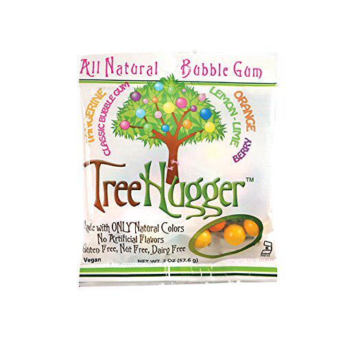 tree hugger all natural bubble gum, citrus berry