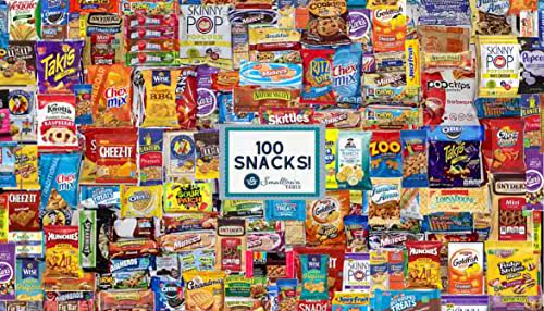 snacks variety pack gift box (100 count) - huge