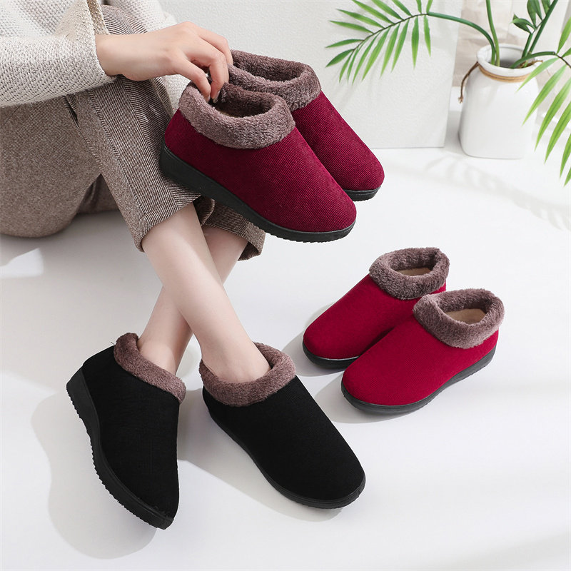 2024冬季老北京布鞋加厚加绒保暖老人女棉鞋 防滑中老年人妈妈鞋,居家布艺,居家棉拖/棉鞋,淘宝优惠券,粉丝福利购,淘宝优惠卷