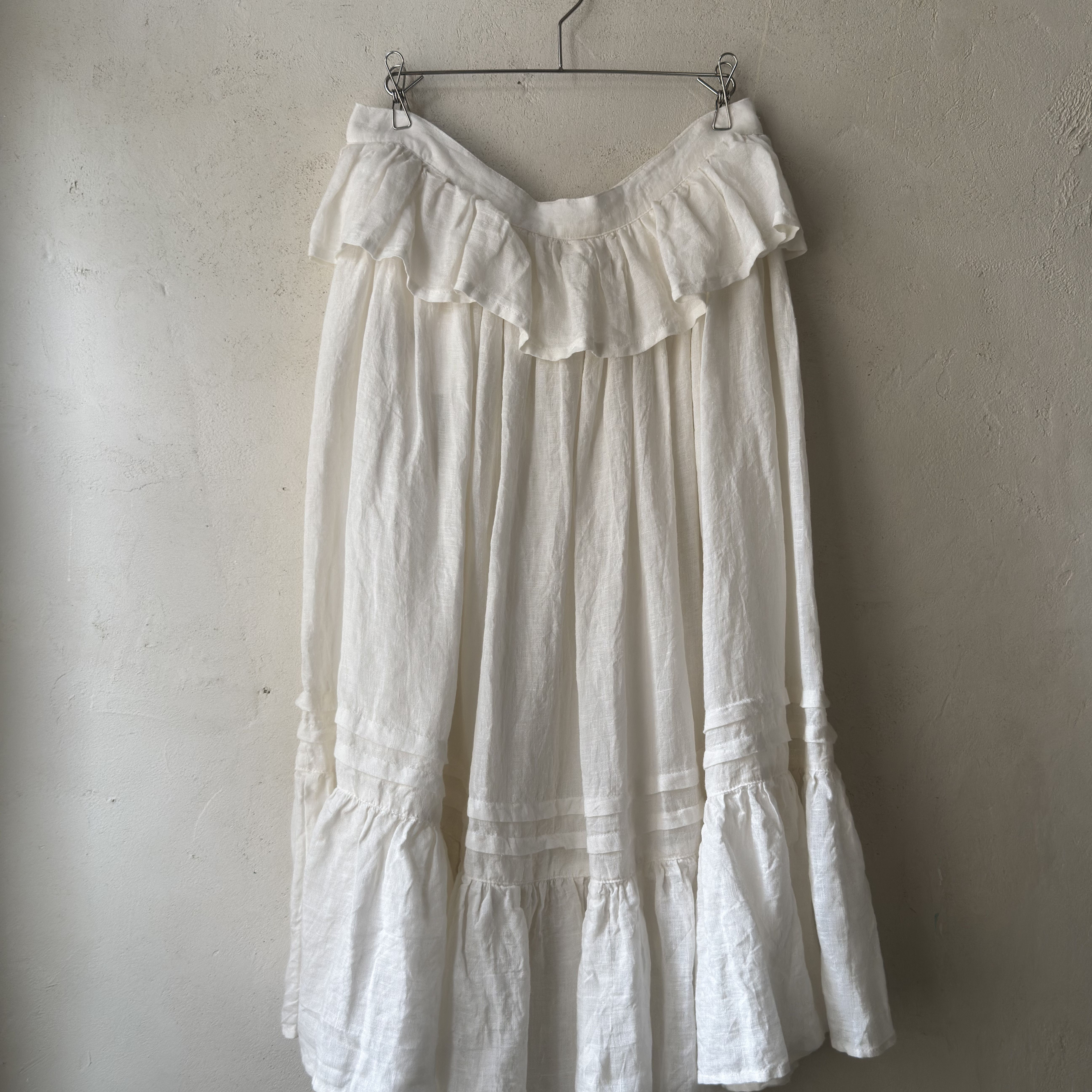 Jammer白色褶皱半裙