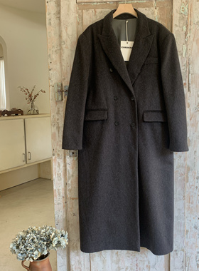 现货Cordera西班牙高端复古时尚休闲羊毛加厚保暖长款外套