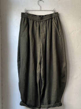 Renlisu松紧腰长裤