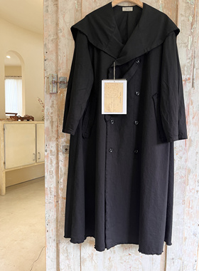 现货 nomat24秋冬新款女装长袖风衣外套海军领外套