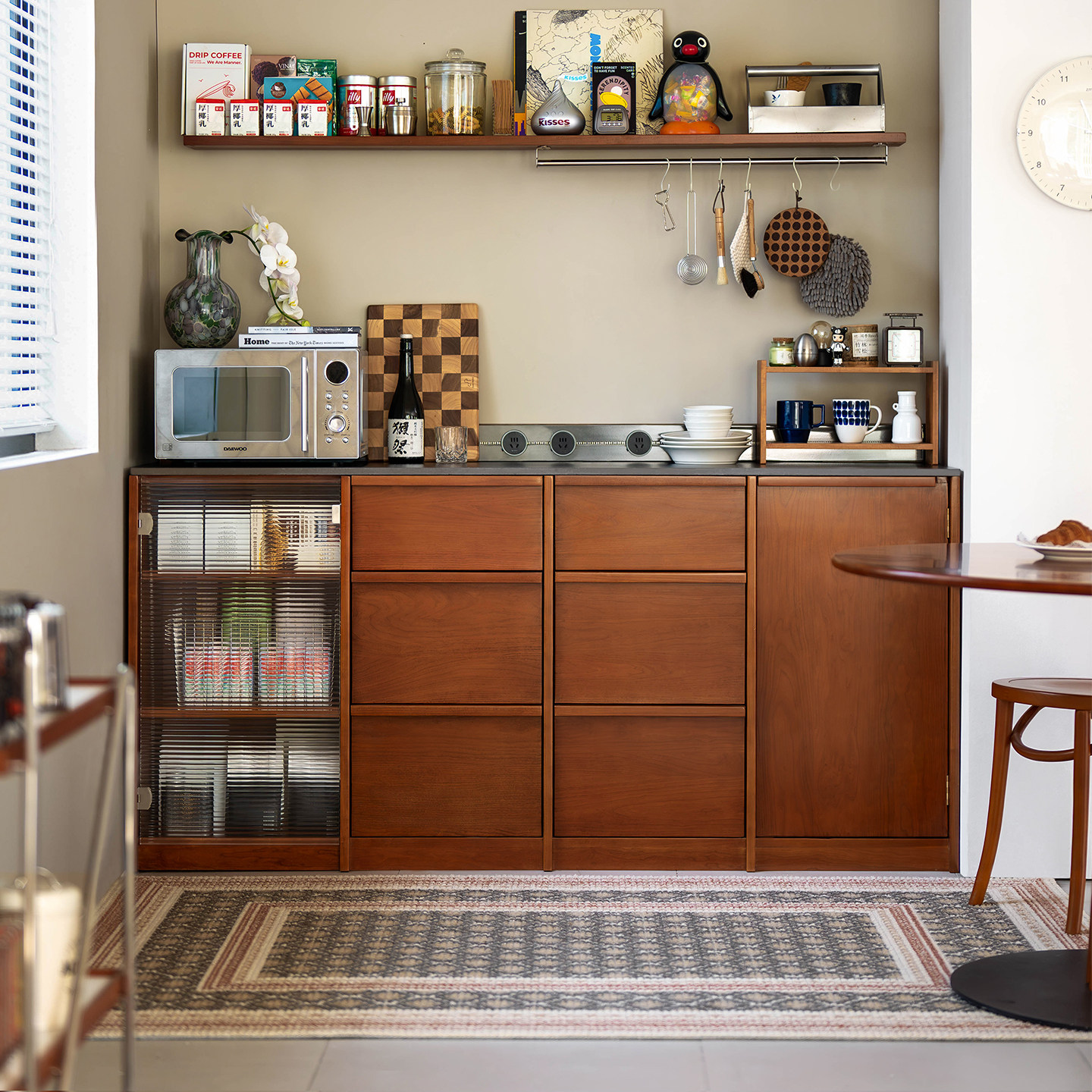 浮生记/中古餐边柜客厅家用骨骼线柜子收纳储物柜岩板靠墙小柜子,住宅家具,餐边柜,淘宝优惠券,粉丝福利购,淘宝优惠卷