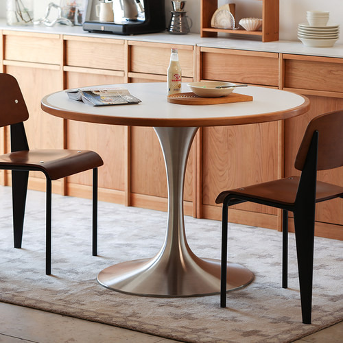 浮生记圆桌樱桃木百搭实木