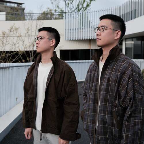 Jacpick双面穿褐色休闲外套夹克 · Cityboy潮牌宽松松弛感外套