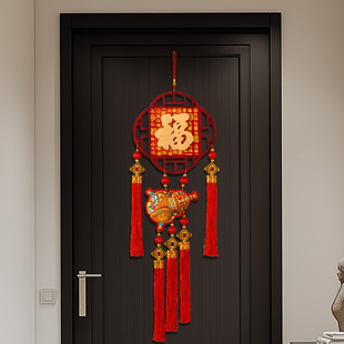 新款福字木挂件2026马年新年装饰客厅玄关入户门布置过年春节挂饰