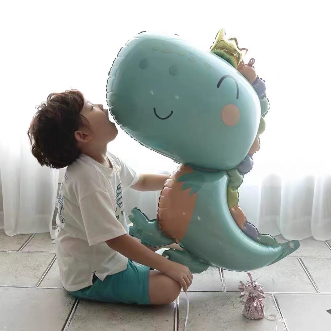 卡通铝膜气球恐龙儿童生日装饰