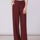 哥家商场同款 女1100408 德绒高腰系带直筒休闲裤 2025秋冬新款 时尚
