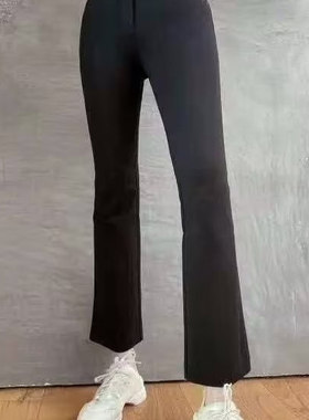 哥家商场同款2025新款四面弹九分微喇裤轻职场西裤休闲裤1100288