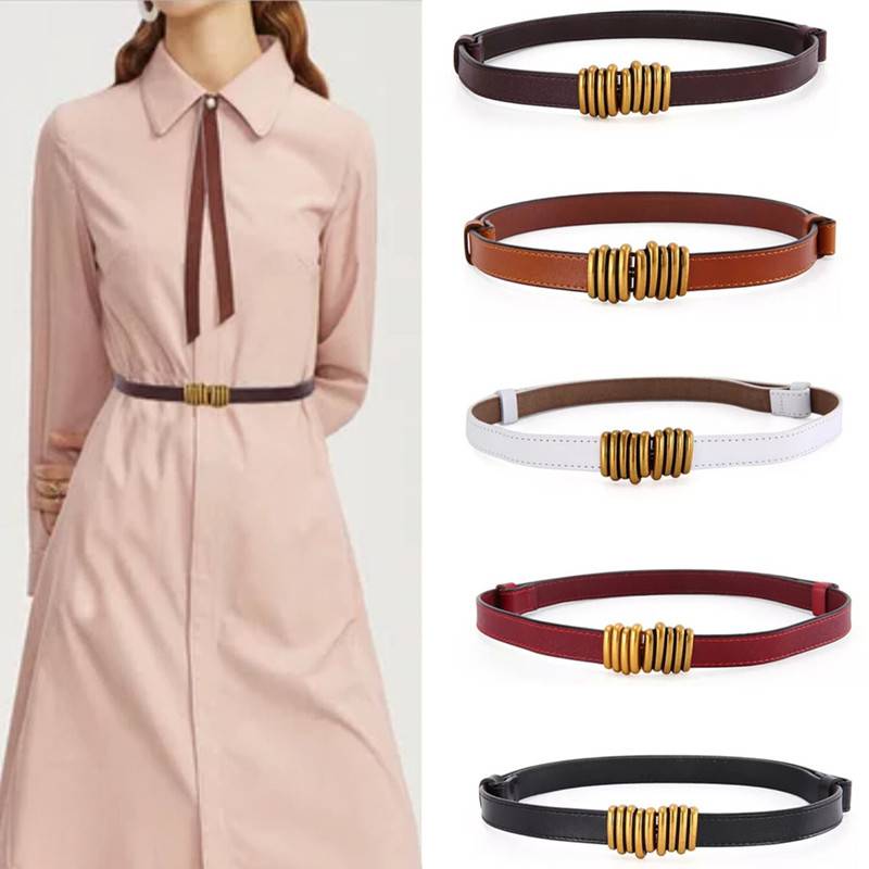 阿玛施新款挂钩式女装正品细皮带