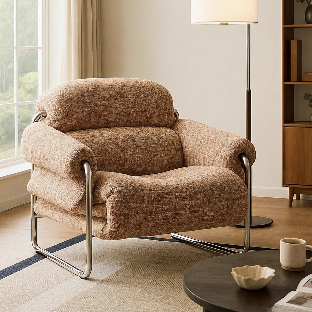 中古单人沙发椅带靠背