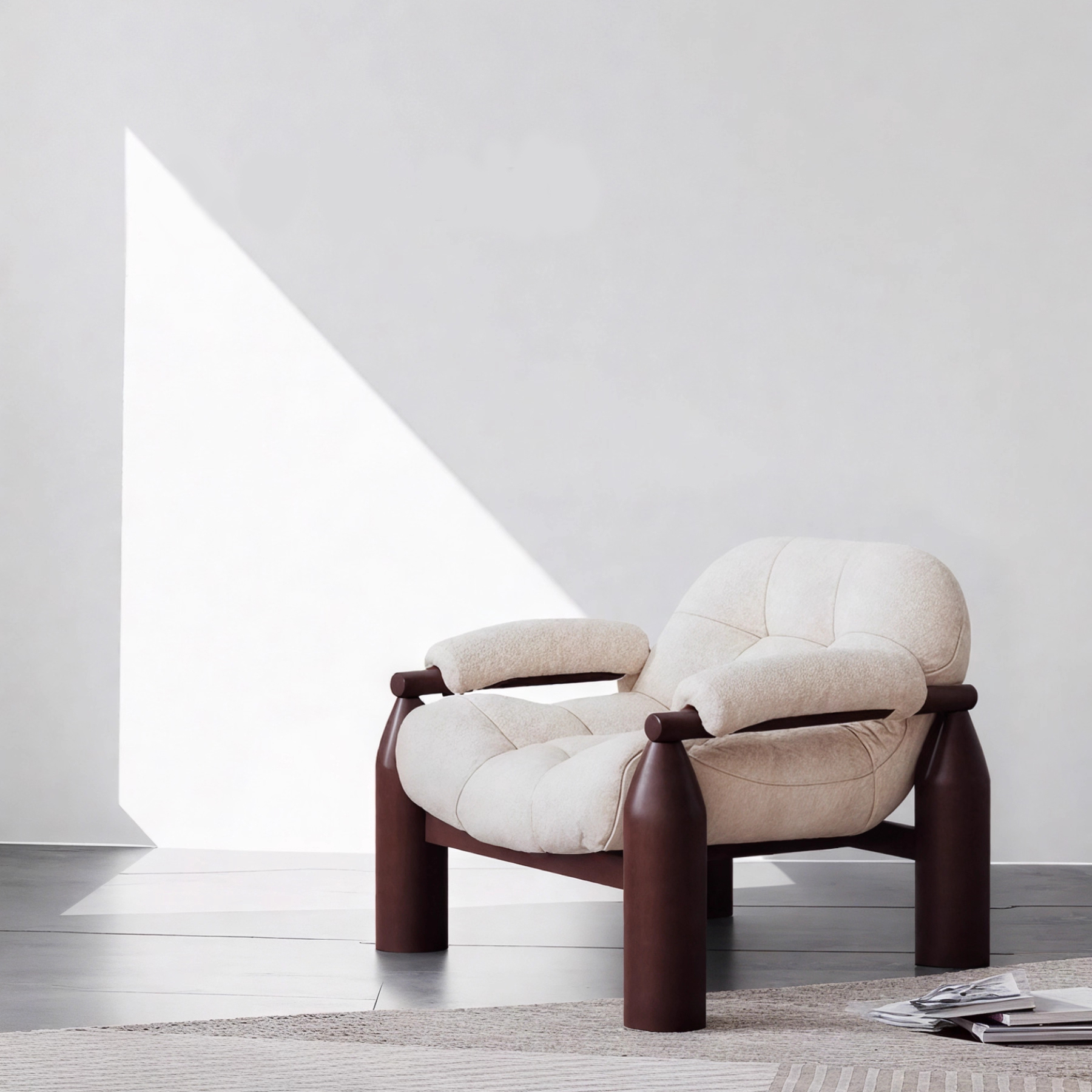 全实木中古风民宿沙发椅