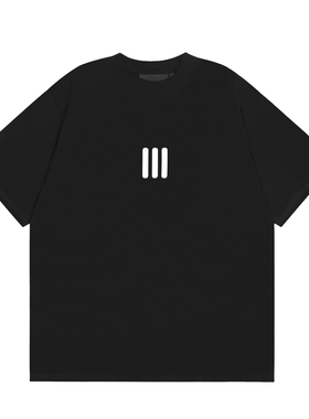 ESSENTIALS FEAR OF GOD复线短袖男情侣美式潮牌FOG三条杠宽松T恤