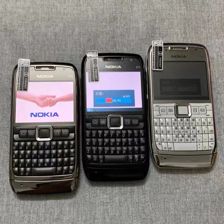 Nokia/诺基亚E71 全键盘直板按键移动联通3G拍照音乐学生备用手机
