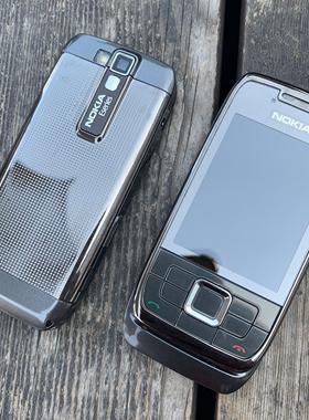 Nokia/诺基亚E66金属滑盖备用商务学生老人java情怀手机移动联通