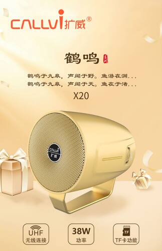 CallVi扩威X20手持无线乐器音响户外唱歌K歌教师小蜜峰扩音器音箱