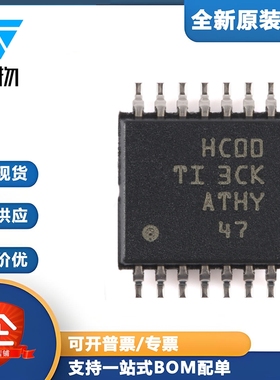 原装正品 SN74HC00PWR TSSOP-14 四路2输入正与非门 贴片逻辑芯片