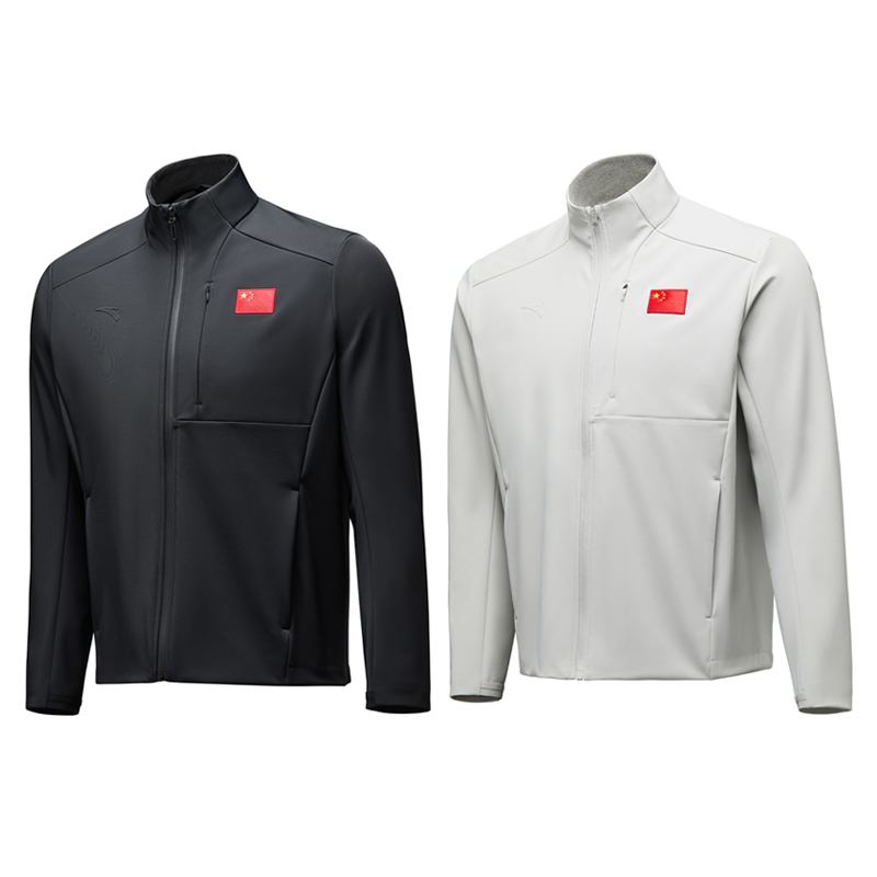 安踏冲锋衣商务国旗国家队夹克