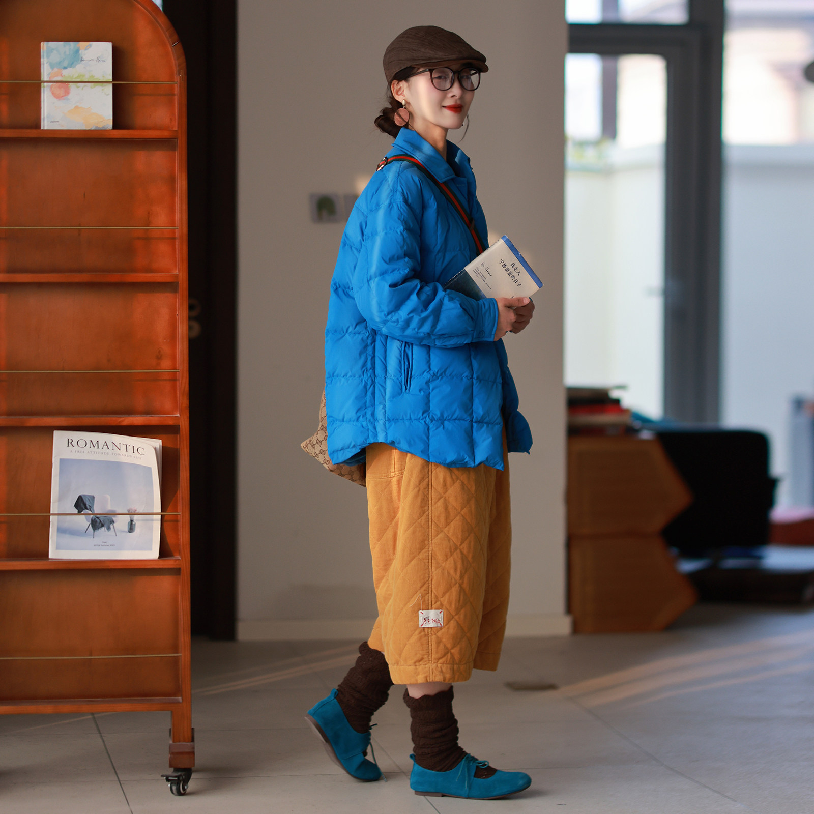 墨黛原品女装冬季新品休闲夹棉保暖菱格压线松紧腰阔腿七分裤,女装/女士精品,休闲裤,淘宝优惠券,粉丝福利购,淘宝优惠卷