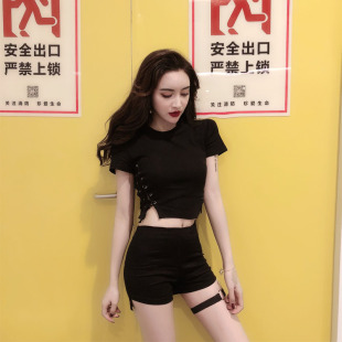 爵士舞服装女套装成人jazz性感爵士上衣钢管舞dj夜店ds演出服新款