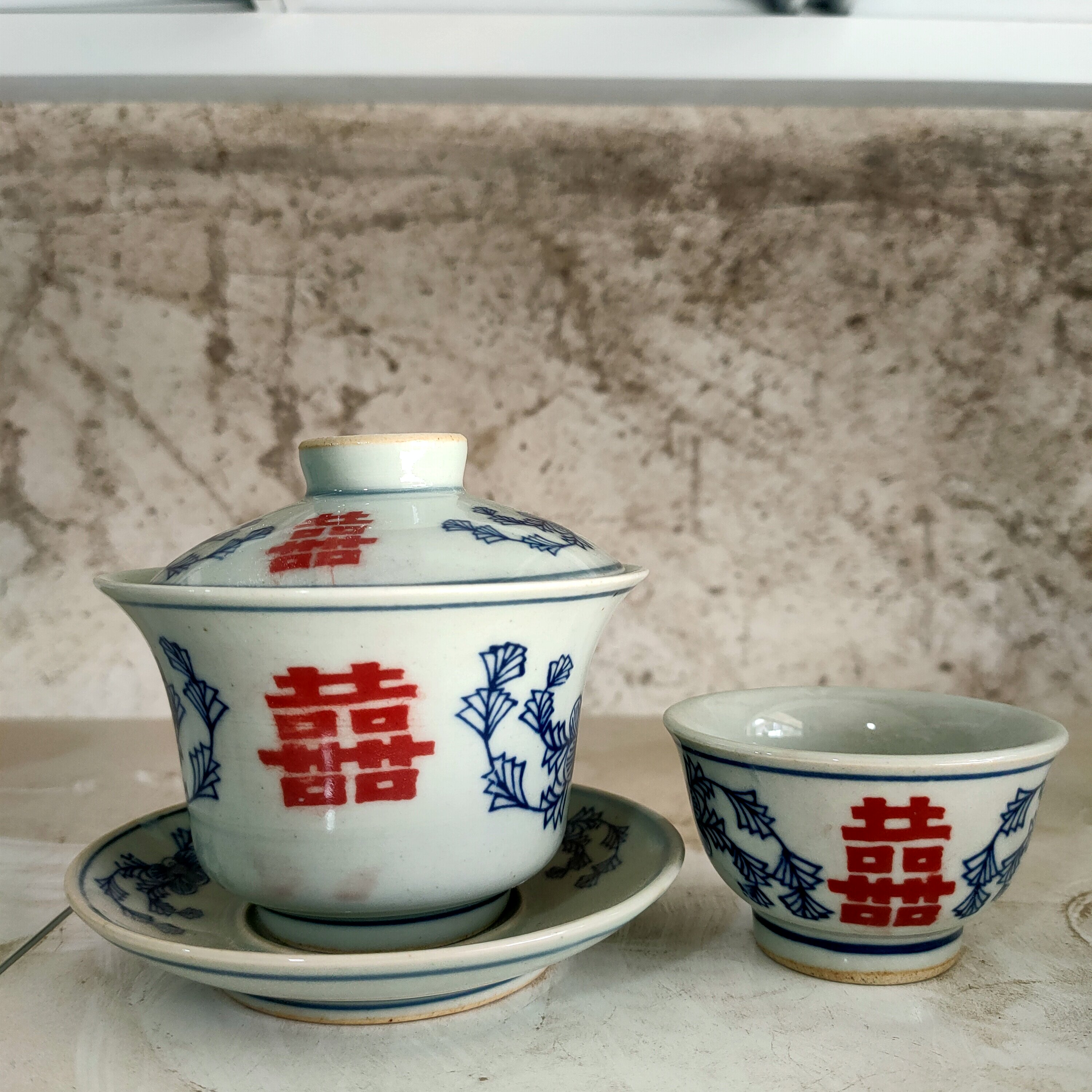 景德镇复古怀旧陶瓷青花茶杯