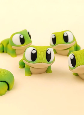 创意3D打印大眼小青蛙玩具