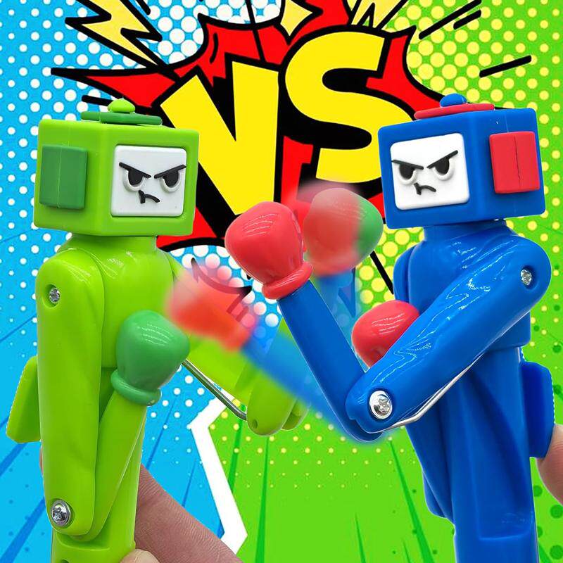 机器人拳击笔创意解压笔减压玩具学生高颜值圆珠笔送朋友整蛊礼物