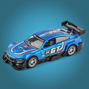 赛车极速GT车模型男孩儿童玩具生日礼物 仿真合金回力跑车方程式