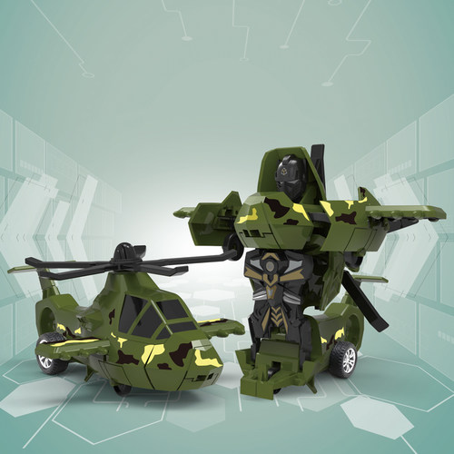 直升机中性惯性碰撞变形玩具